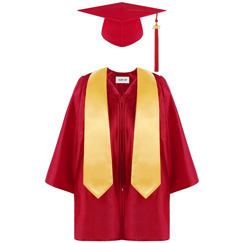 Kindergarten Graduation Gown with Cap Set for Young Students 1