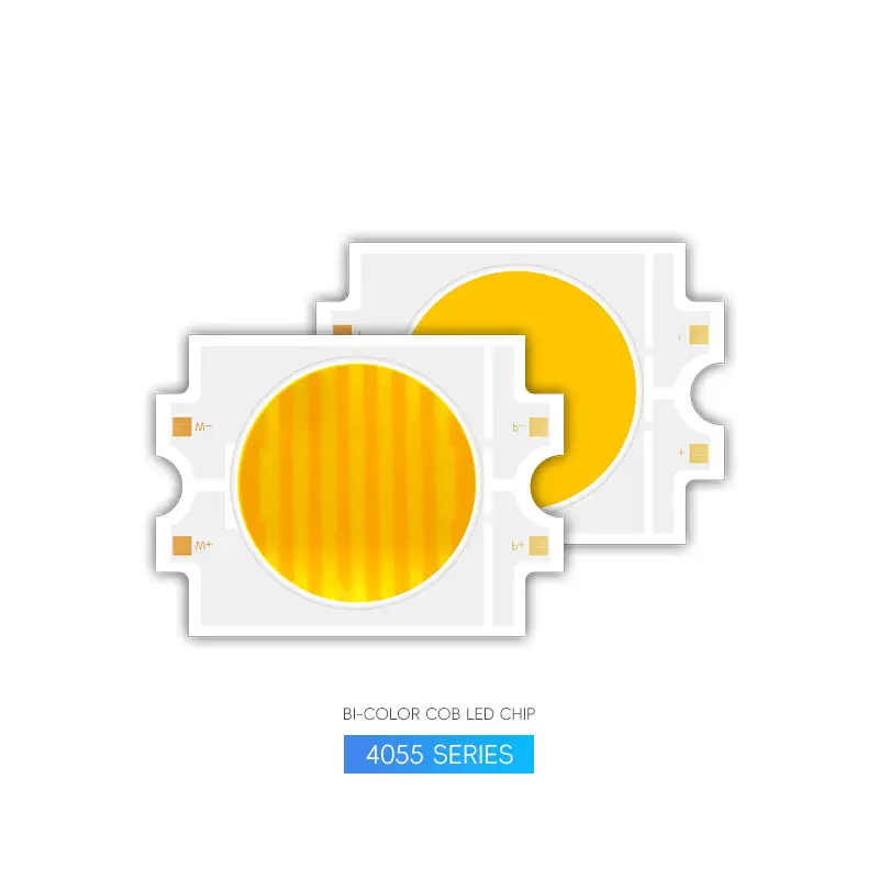 In Stock 4055 Cob Led Chip Dual Cct Warm White Cool White Dimmable 300w Cob Led Chip Cri95 2700k+6500k 1