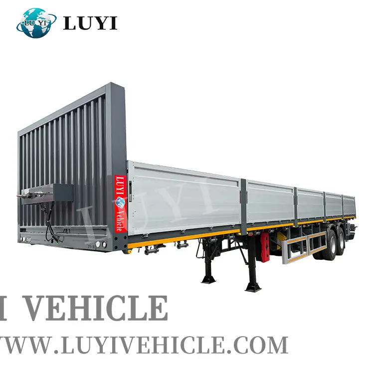 2 axle aluminium alloy sidewall semi trailer | LUYI 1