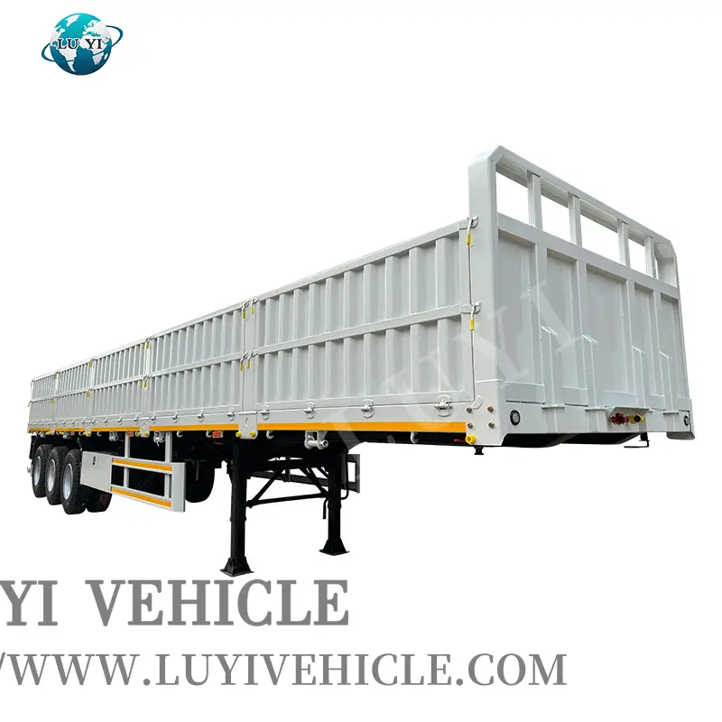 3 Axle 60 Ton Drop Sidewall Semi Trailer 1