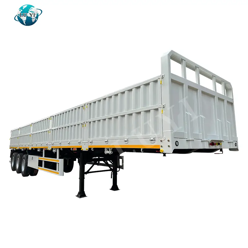 3 Axle 60 Ton Drop Sidewall Semi Trailer 1