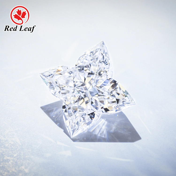 Redleaf Def Flower Shape Lab Créé Diamond Four Leaf Clover CVD CVD Lab Grown Diamond pour bijoux 1