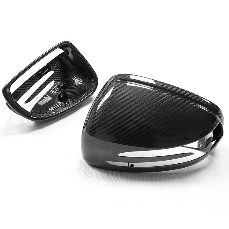 Dry Carbon Fiber Mirror Cover For SLK SLC SL AMG GTS GTR GTC R172 4