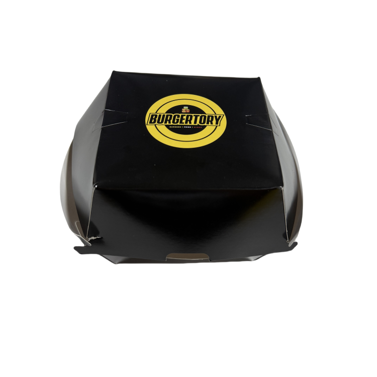Custom Eco-Friendly Kraft Paper Burger Boxes Recyclable Fast Food Takeaway Packaging 3