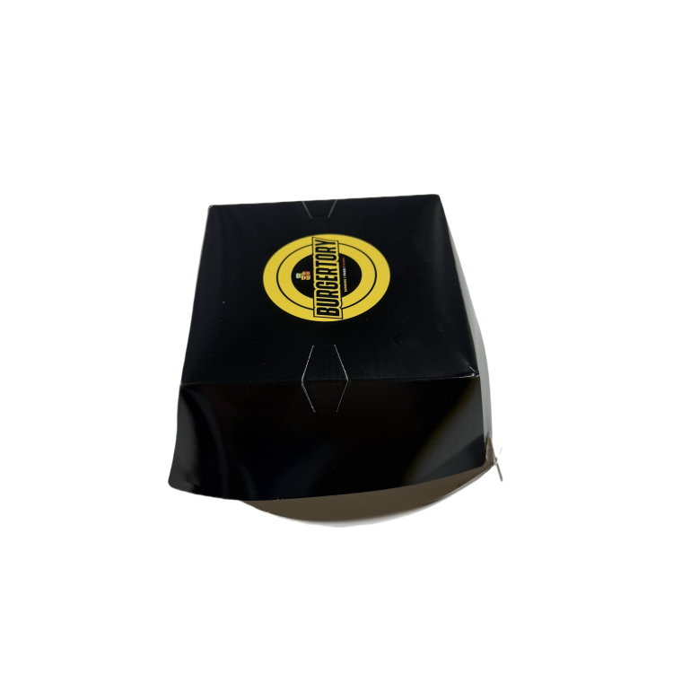 Custom Eco-Friendly Kraft Paper Burger Boxes Recyclable Fast Food Takeaway Packaging 5