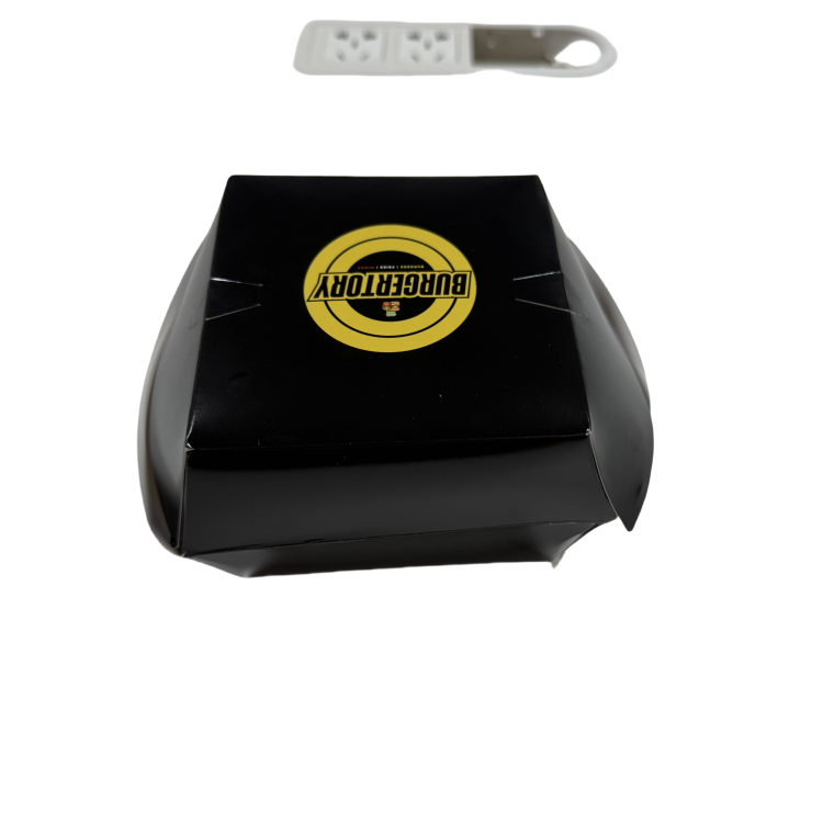 Custom Eco-Friendly Kraft Paper Burger Boxes Recyclable Fast Food Takeaway Packaging 6
