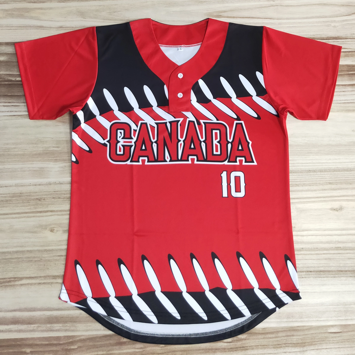 2 Button Style Baseball Jersey,fully customizable 1