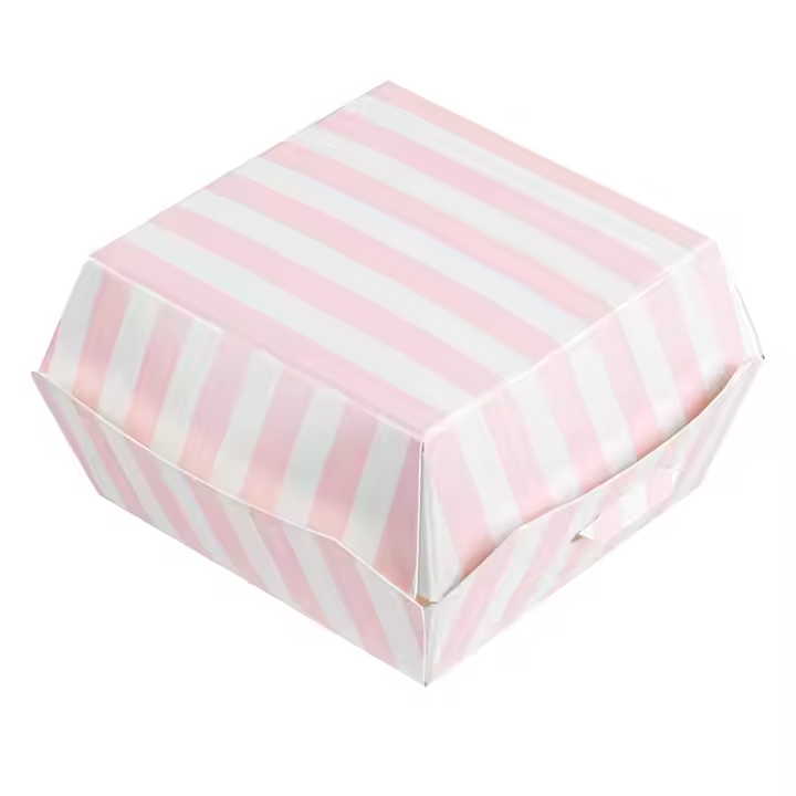 Custom Wholesale Eco - Friendly Disposable Hamburger Box Fast Food Takeaway Packaging 6