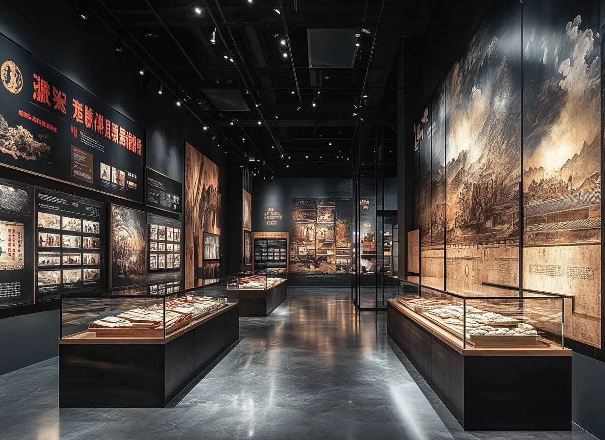 Elegant Museum Showcase Design Museum Casinos de museos personalizados 2