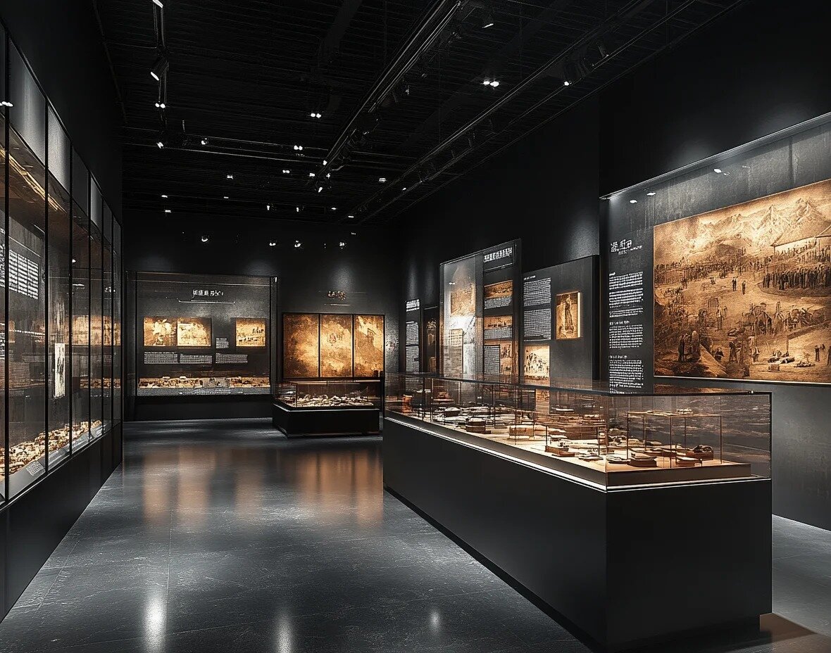 Elegant Museum Showcase Design Museum Casinos de museos personalizados 3