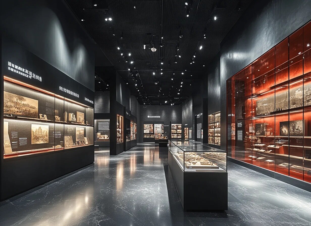 Elegant Museum Showcase Design Museum Casinos de museos personalizados 4