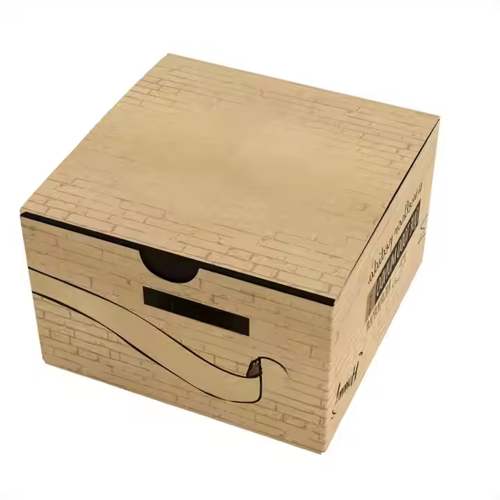 Customized logo Biodegradable Fast Food Takeaway Burger Paper Box Oil Resistant Paper Box 3