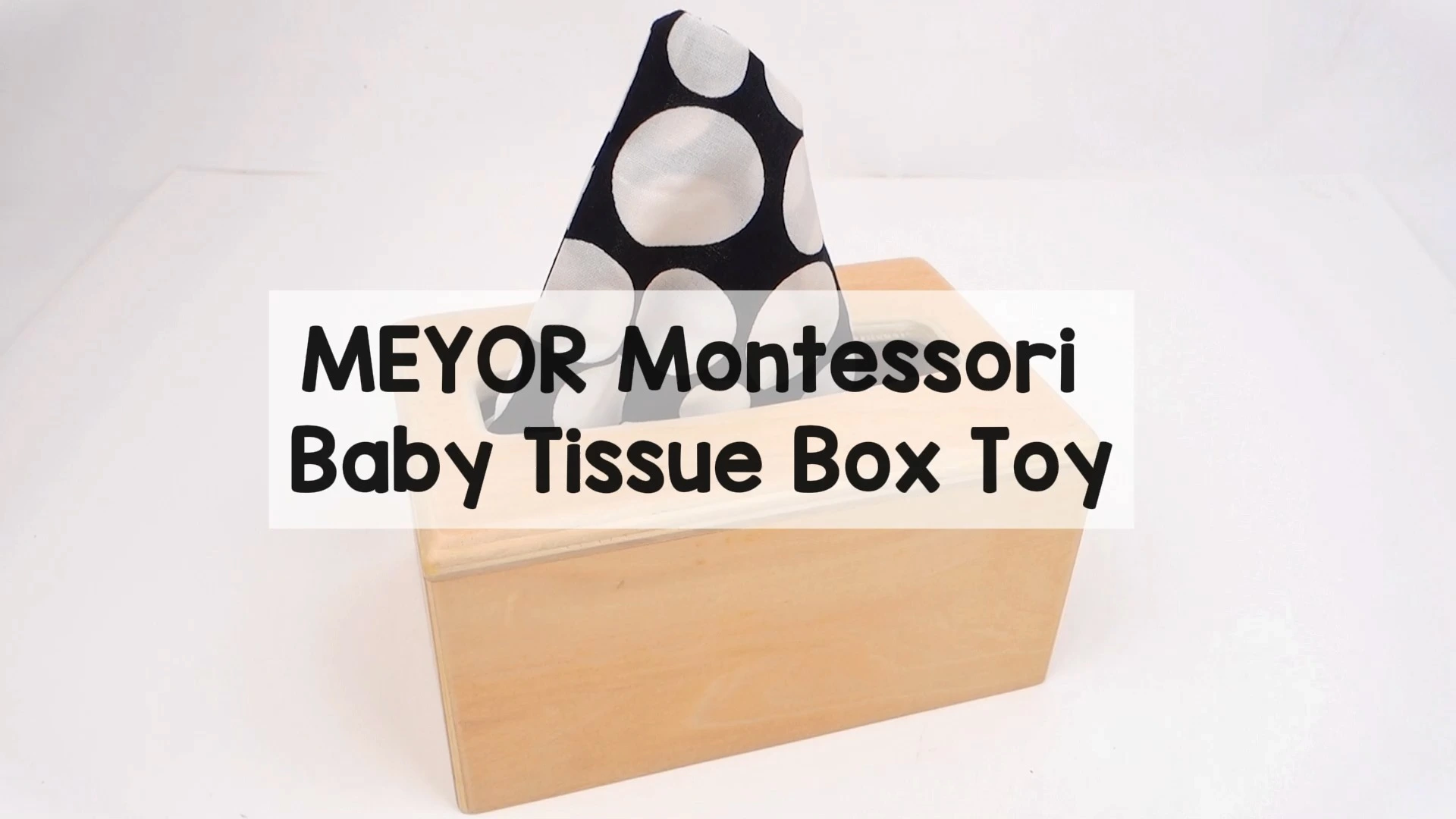Tissue Box Montessori Colorful Magic Wooden Baby Tissue Box Montessori Sensory Toy For Toddlers 1
