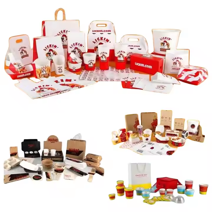Custom Biodegradable Kraft Takeaway Lunch Burger Box Wholesale Eco-Friendly Packaging 5