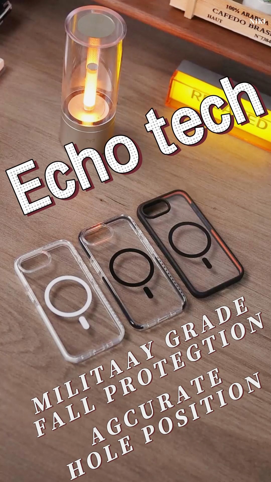 تقديم حالة هاتف ECHO Tech 1.5 مم TPE مقاوم للصدمة - وصف المنتج - وصف المنتج