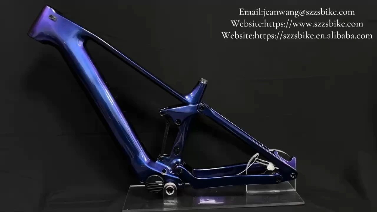Frame MTB da 29 pollici Sospensione completa Bafang M820 Frame MTB Full Suspension Carbon Frame 1