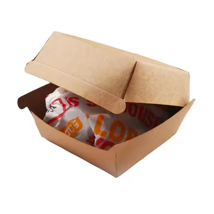 Wholesale Custom Disposable Hamburger Box Fast Food Packaging 2
