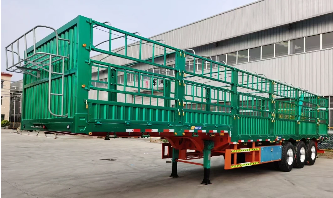 New Flatbed Side Wall Truck Trailer Fence Cargo Semi Trailer fence trailer 1