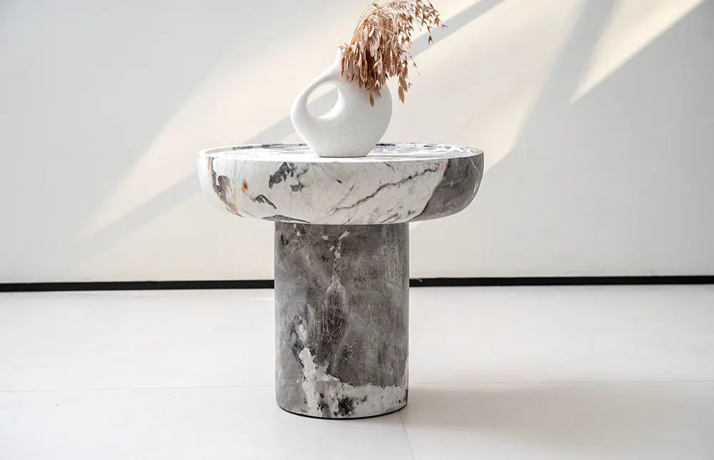 MIGLIO 5792 Side Table Company White/ Black/ Customized Side Table Companywholesaler 5