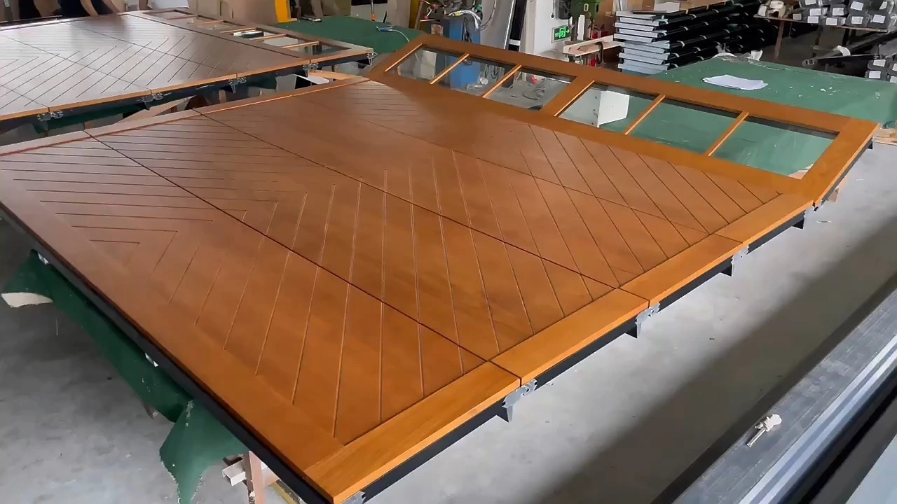 Experience Timeless Elegance: Premium Natural Wood Garage Doors​ 1