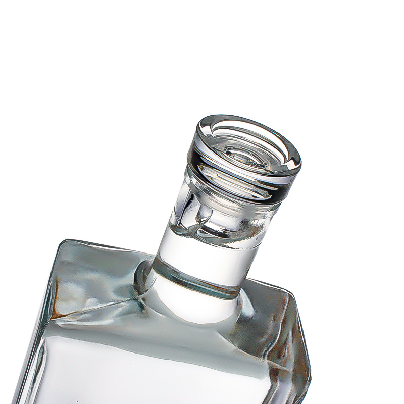 750ml Clear Embossed Extra-flint Glass Bottle 2