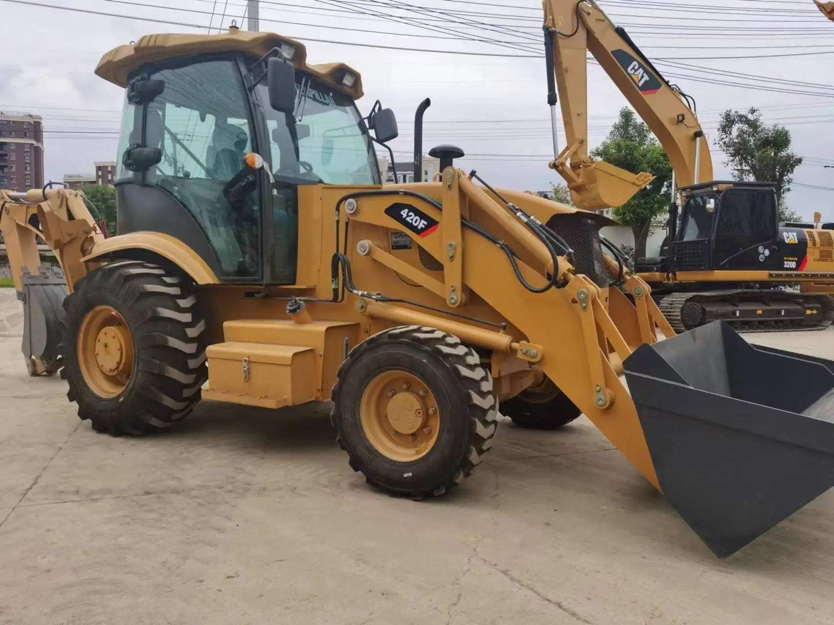 Hot Sale Caterpillar 420f Backhoe Loader Excavator Brand New Cat 416 420 430 4x4 Cheap Low Price For Sale 1