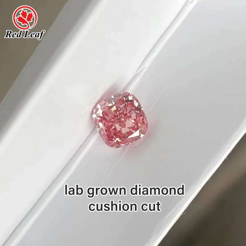 Redleaf Großhandel rosa Farbkissen geschnittenes Labor für Diamant -Igi -Zertifizierung Labor für Schmuck erstellt Diamant für Schmuck 1