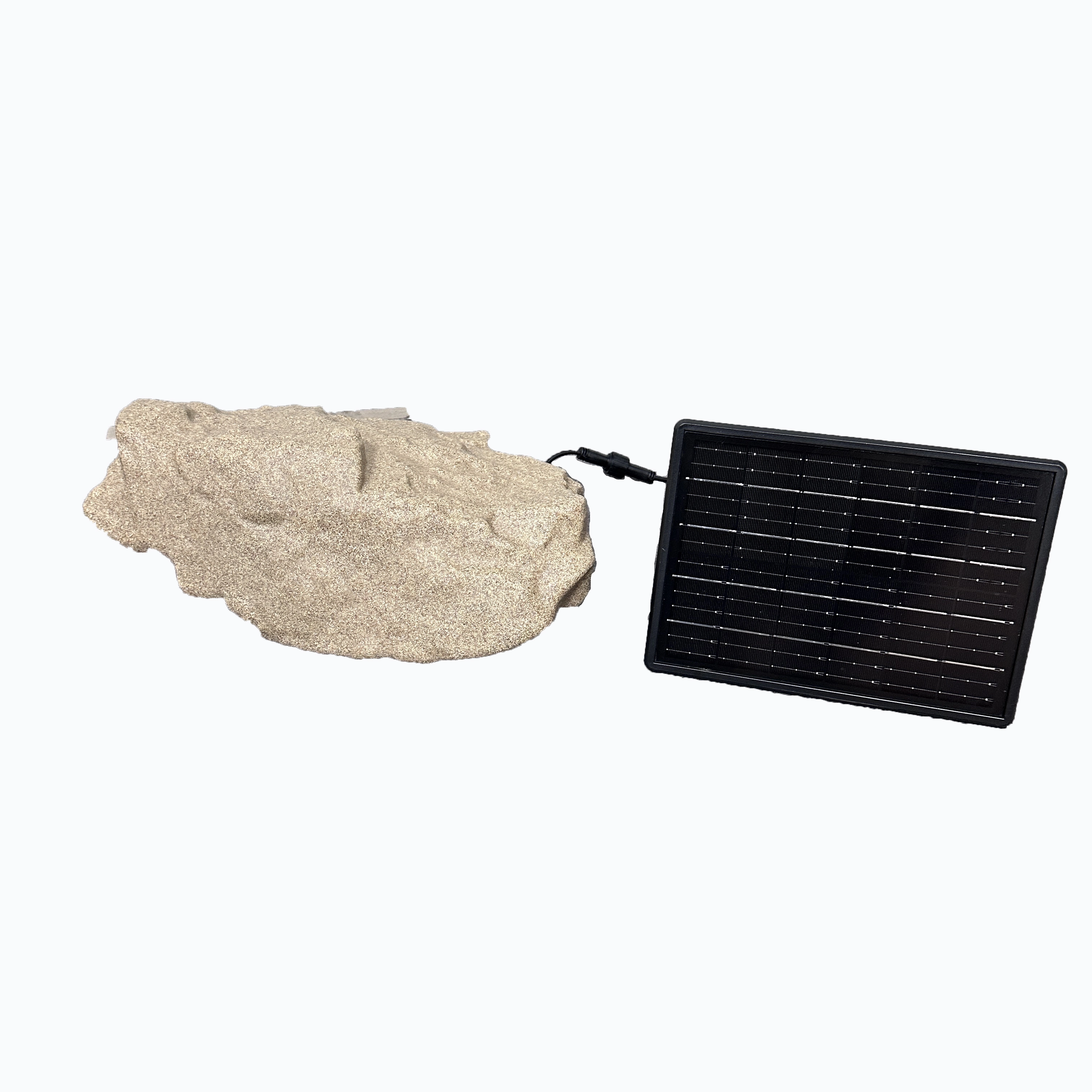 The Rotational Molded PE Outdoor Stone Lamp Is Anti-ultraviolet And Anti-aging And Can Be Powered By DC Or Solar Power 1