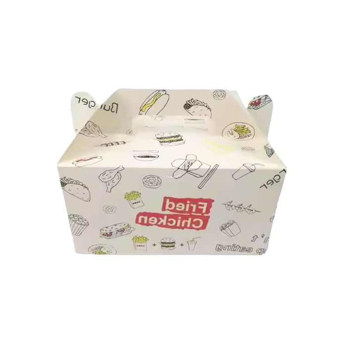 Wholesale Eco-Friendly Custom Logo Fried Chicken Boxes | Foldable Food-Grade Packaging 5