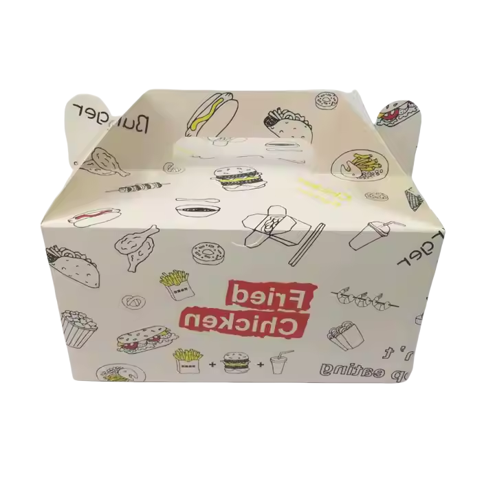 Wholesale Eco-Friendly Custom Logo Fried Chicken Boxes | Foldable Food-Grade Packaging 2
