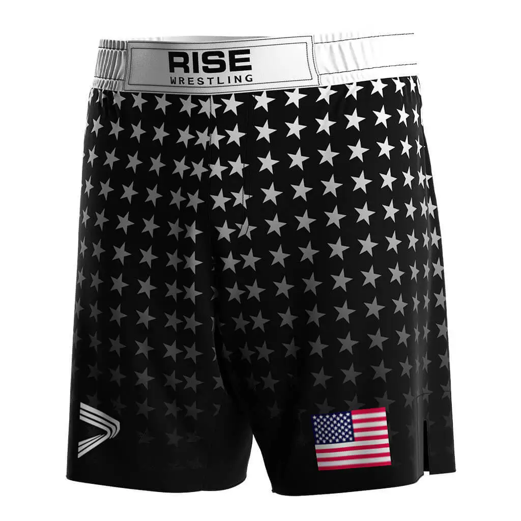 Custom Wrestling Shorts USA Stars Stripes for Schools Sports Teams 1