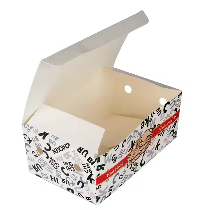 Custom Recyclable Burger Boxes - Eco-Friendly Fast Food Packaging for Fried Chicken  Takeaway 6