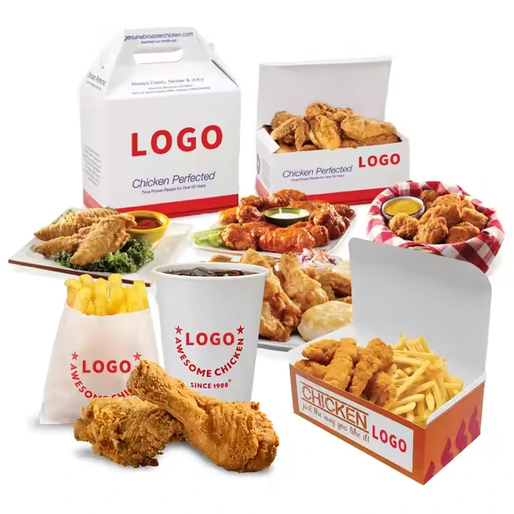 Custom Portable Fried Chicken Boxes - Food Grade Eco-Friendly Takeaway Containers 1
