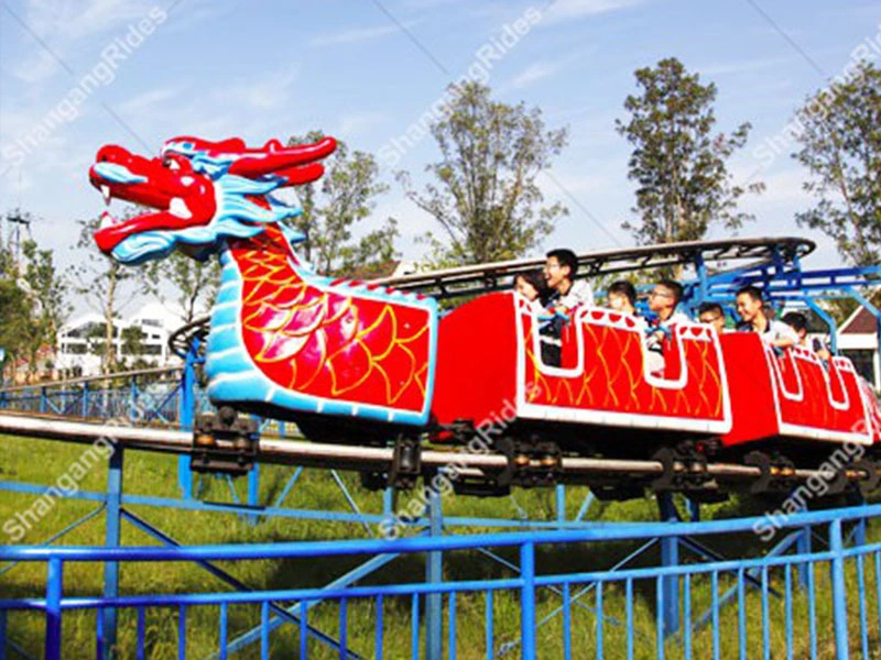 Fun Amusement Park Rides Cheap Small Mini Kids Sliding Dragon Train Dragon Roller Coaster from Shangang Rides 1