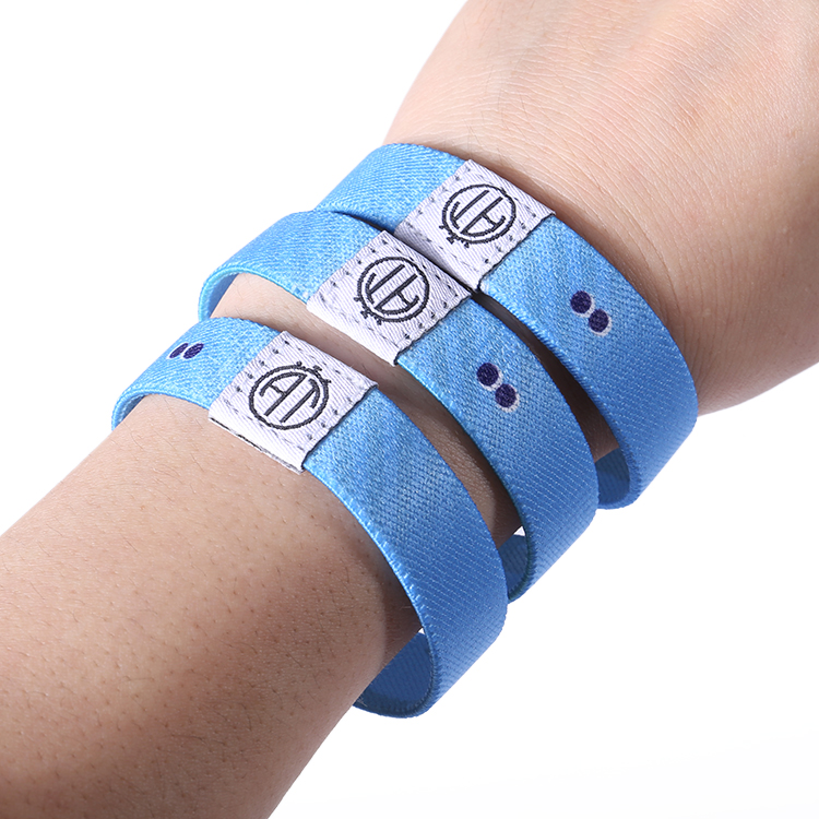 Elastic Wristband Factory Custom Reusable Elastic Fabric Wristband 3