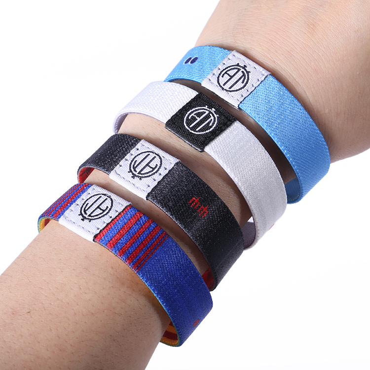 Elastic Wristband Factory Custom Reusable Elastic Fabric Wristband 2