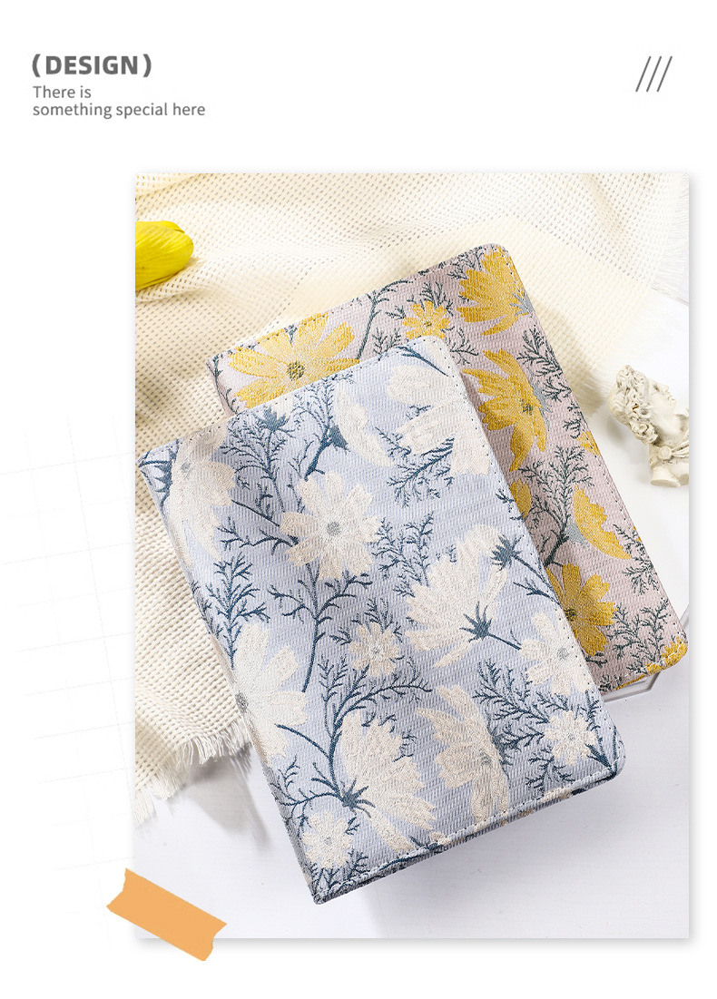 Cloth-Bound Notebook for Creative Souls <000000> Dreamy Thoughts 7