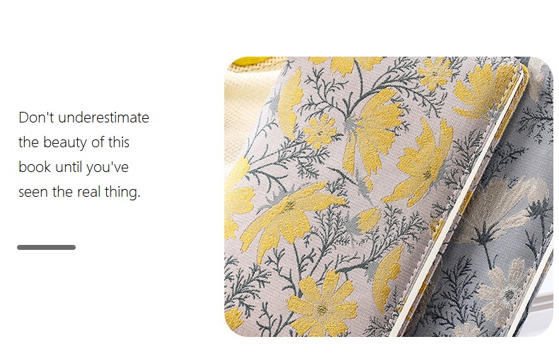 Cloth-Bound Notebook for Creative Souls <000000> Dreamy Thoughts 12