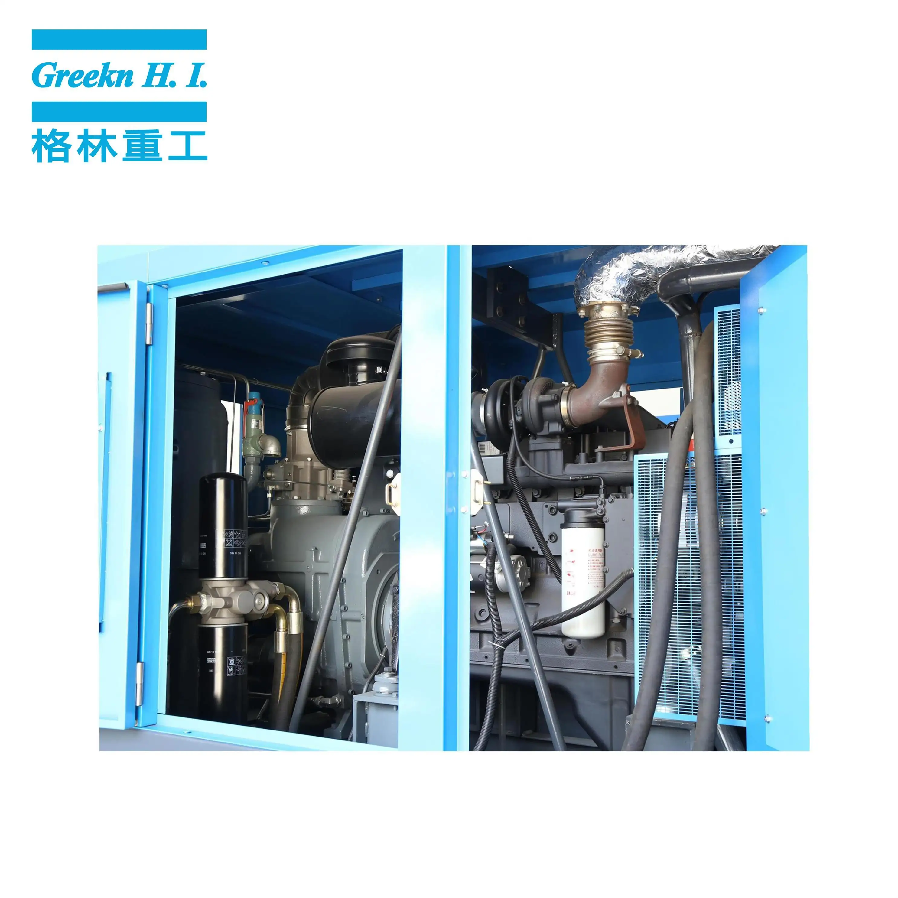 Mobile Air Compressor DM Series Diesel Engine Mobile Rotary Screw Air Compressor Wholesale - Greeknhi Screw Air Compressor 3