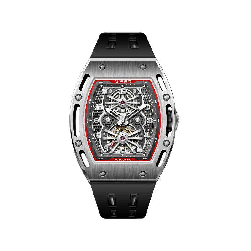 Fully automatic mechanical hollow luminous coating men's sports watch 1