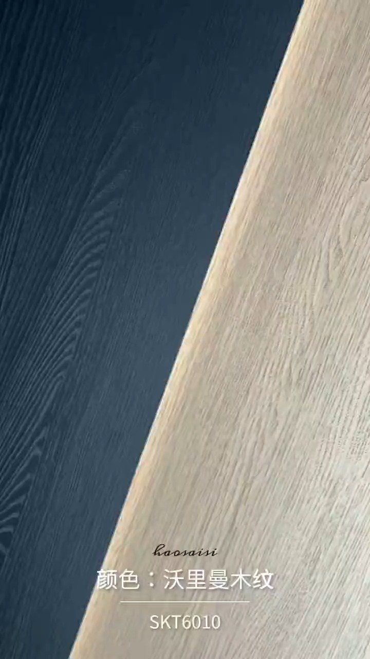 Synchronized wood finished particle board using for indoor furniture 1