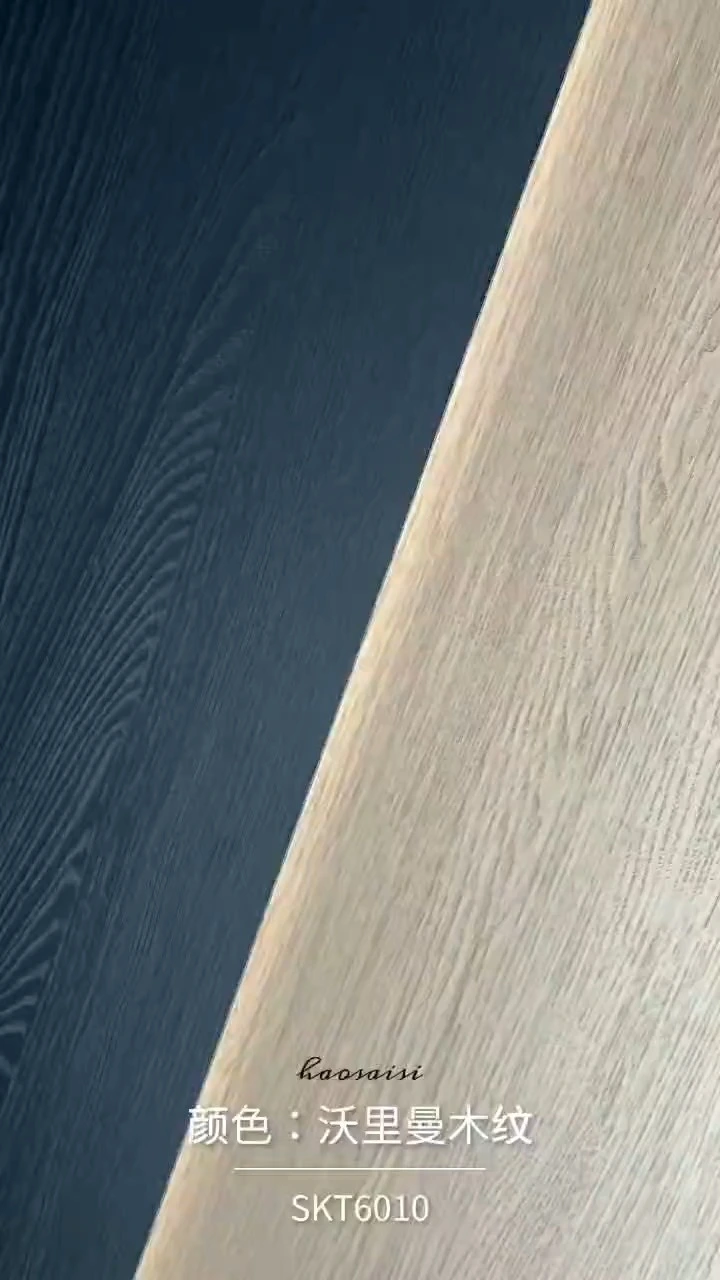 Synchronized wood finished particle board using for indoor furniture 1