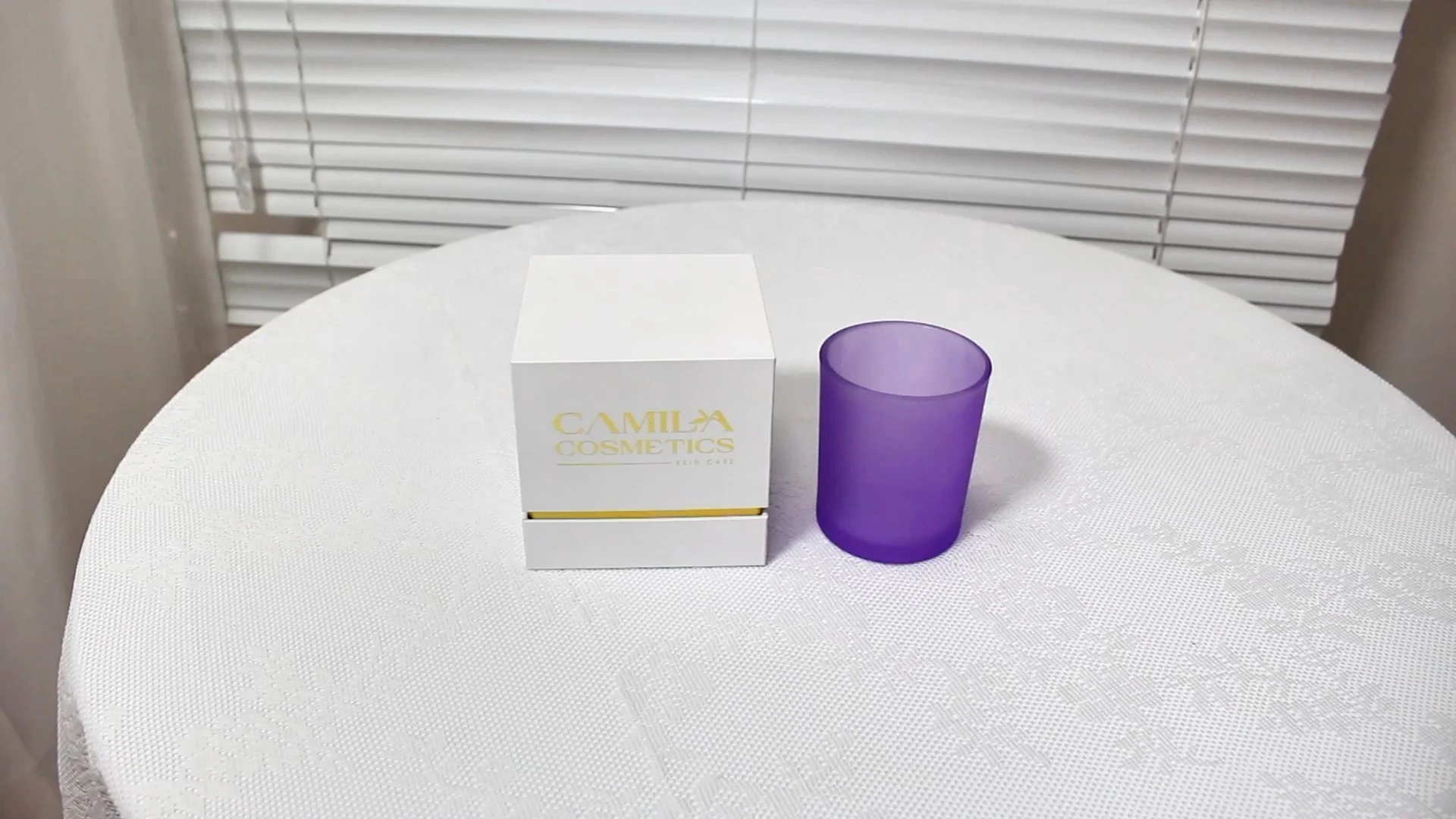 CF Candle Removable Lid Packaging Rigid Box From Corrugated Paper Insert 1