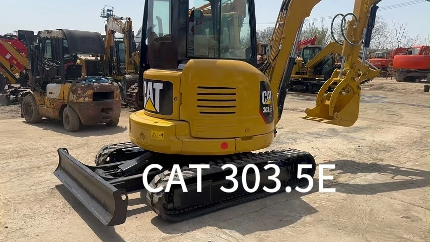 2022 CAT 303.5E Used Crawler Excavator 305.5E 308B Hydraulic Construction Digger 100% Ready to Work 1