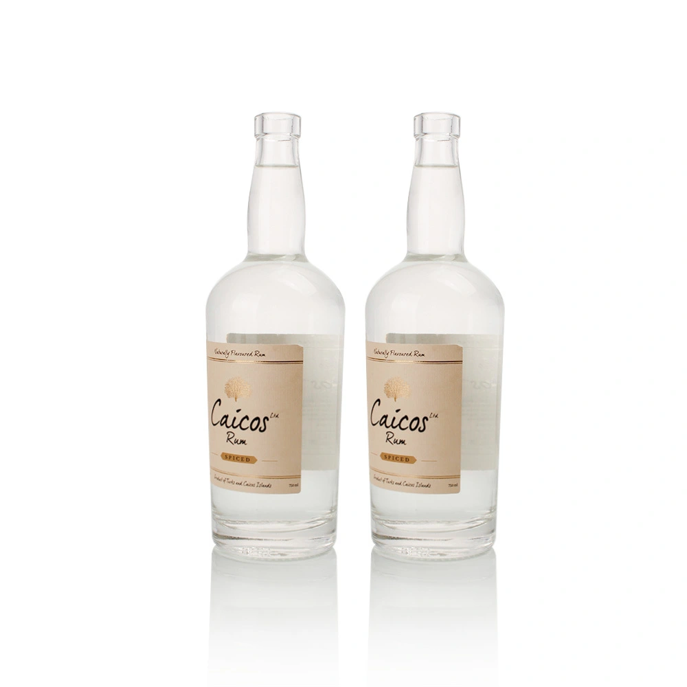 750ml Extra-Flint Whiskey Glass Label Finish 1