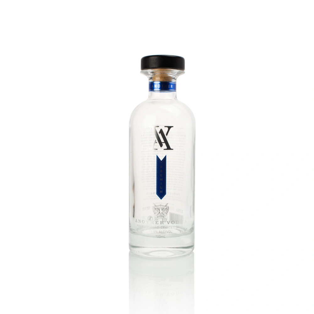 750ml Round-shape Vodka Bottle with Cork Finish 1
