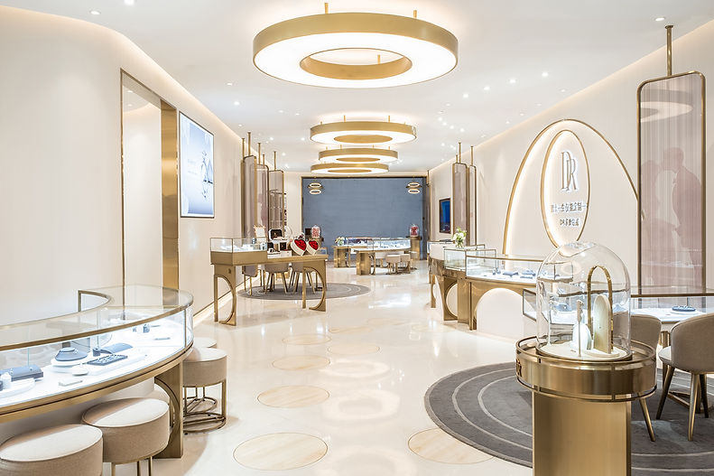 Exhibidores de joyería de titanio, diseño personalizado, muebles para joyería, exhibición comercial 2