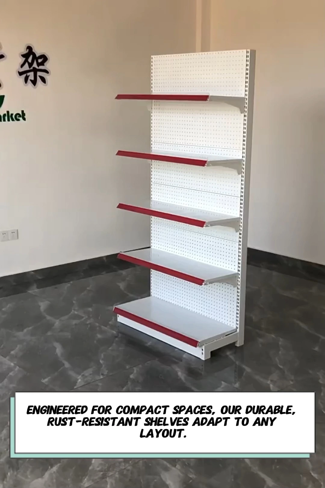 XINDE Maximizing Space and Strength with Iron Supermarket Shelves 1
