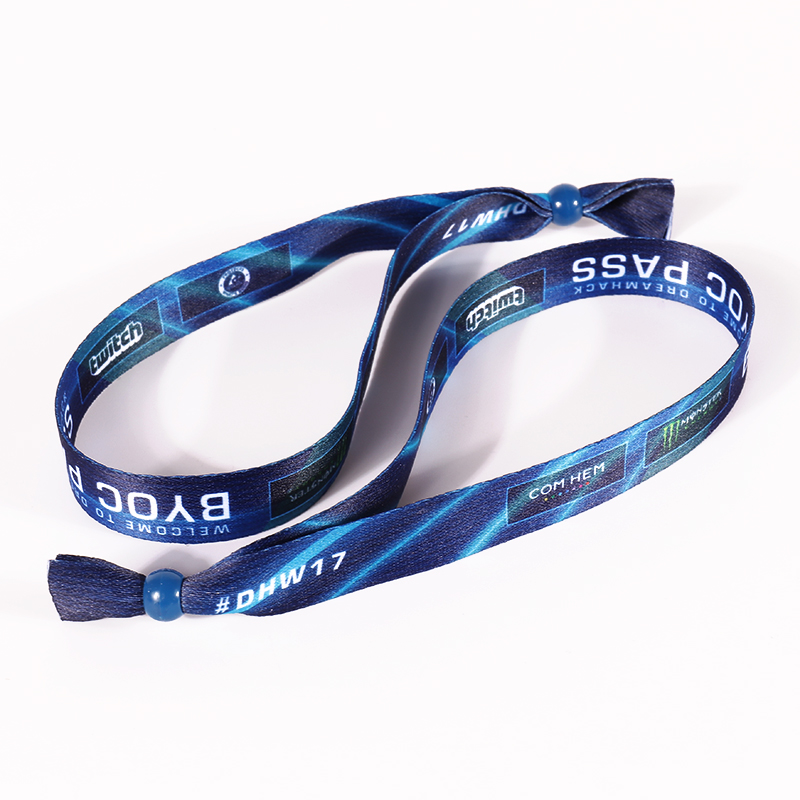 Custom Disposable Wristbands Manufacturer Fabric Wrist Strap 5