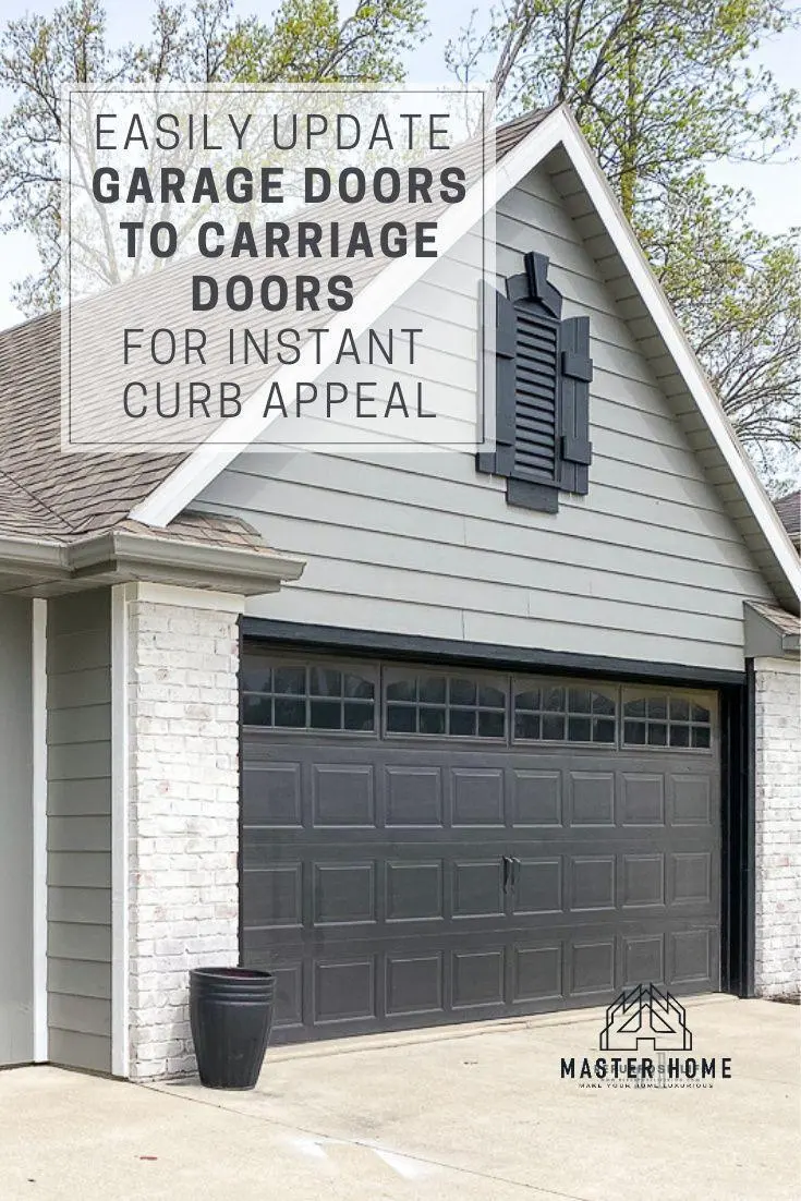 Master Home Insulated PU Foam Filled Garage Door With Double Insulated Glass Top WIndow 1
